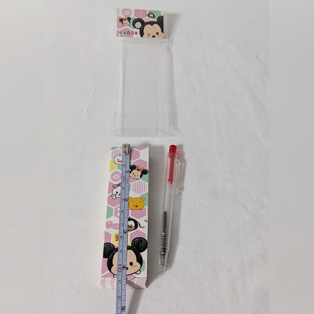 Disney Tsum Tsum Hexagon Print Mini Memo Pad With Mini Writing Pen, NEW